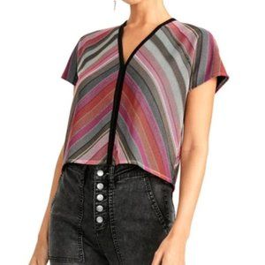 Rachey Roy Metallic v-neck top